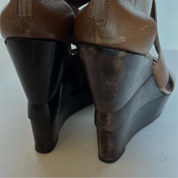 DVF Opal Wedge Sandal Dark Brown 8.5 - Picture 6 of 6
